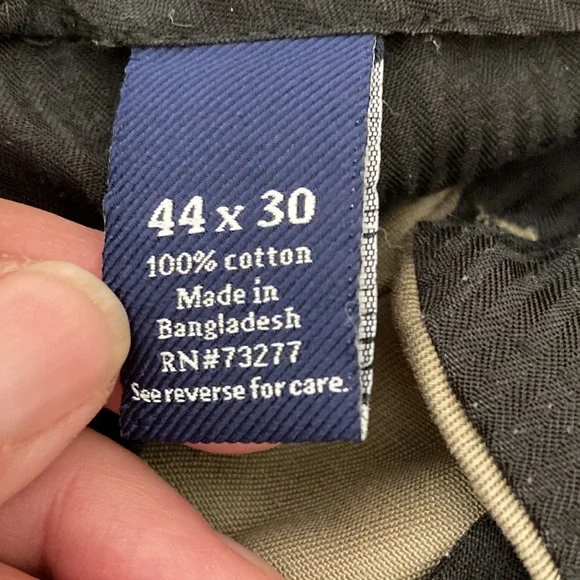 Men's Khaki Dress Pants - Picture 3 of 4